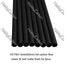 Tubo redondo de fibra de carbono 100% de OEM personalizado